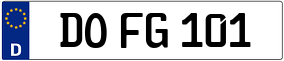 Truck License Plate